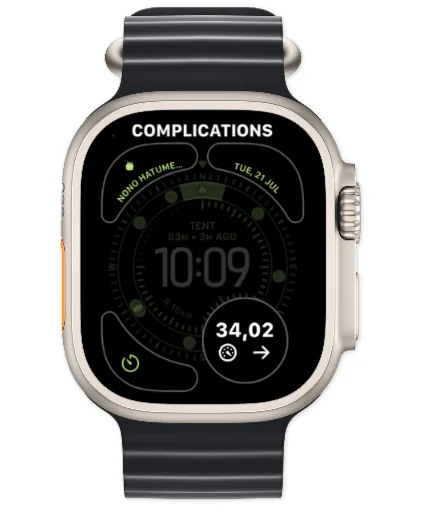 Apple Watch face editor with Gramps2 complications